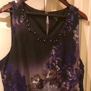 SLNY Fashions Plus Size Asymmetrical Chiffon Dress